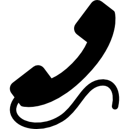 teléfono con alambre icono