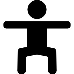 Ćwiczący mężczyzna ikona