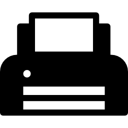 impresora con papel icono