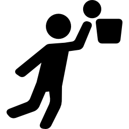 basketballspieler springen und ball icon