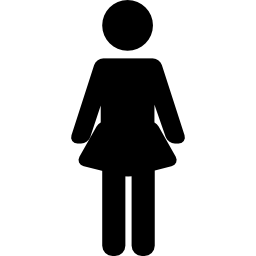 kobieta stojąca ikona