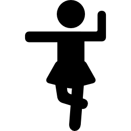 Ćwicząca kobieta ikona