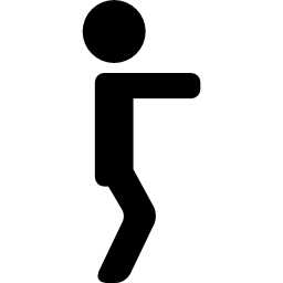 homme de flexion Icône