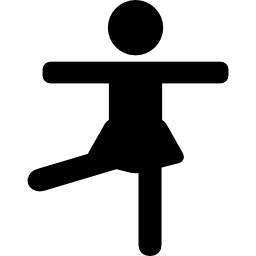 kobieta Ćwiczy lewą nogę ikona