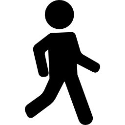 un uomo che cammina icona