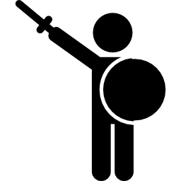 Man with Sword and Shield icon