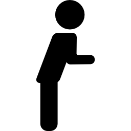 człowiek stojący z rękami z przodu ikona