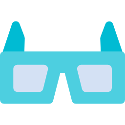 okulary 3d ikona