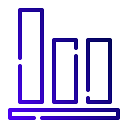 alignement inférieur Icône