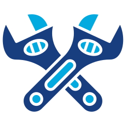 Cross wrench icon