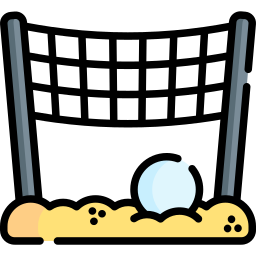 strand volleybal icoon