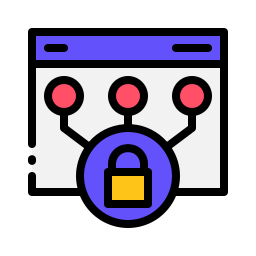 Secure computer icon