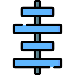 alineación central icono