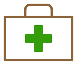 Medical box icon