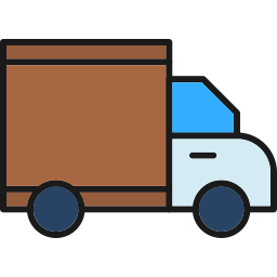 camión de reparto icono