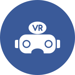 Virtual reality glasses icon