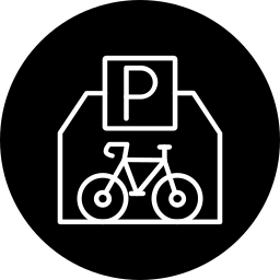 parcheggio bici icona
