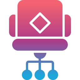 Desk chair icon