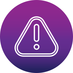 Warning sign icon