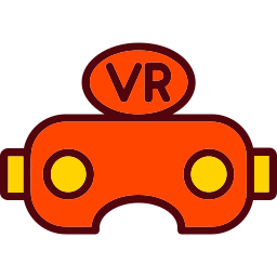 Virtual reality glasses icon