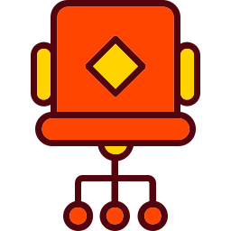 Desk chair icon