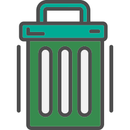 Trash can icon