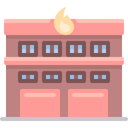 Fire station icon