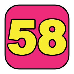 Fifty eight icon