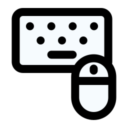 Keyboard and mouse icon