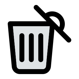 Trash bin icon