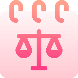 Justice scale icon