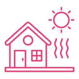 ondata di caldo icona