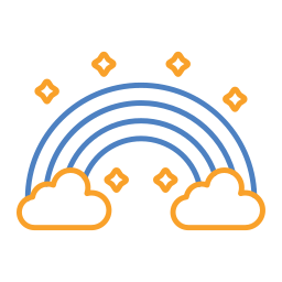 arc-en-ciel Icône