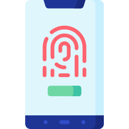 Fingerprint scan icon