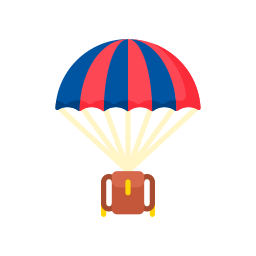 Прыжки с парашютом иконка