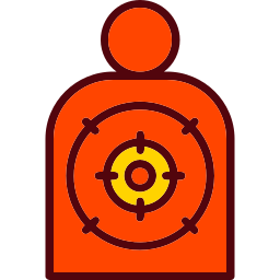 Shooting target icon