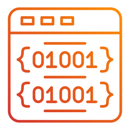 Binary code icon