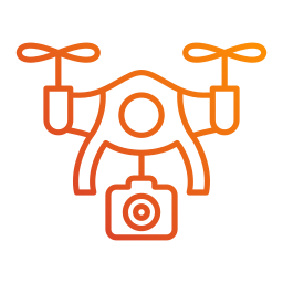 Camera drone icon