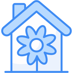 Green house icon