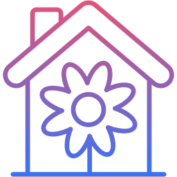 Green house icon