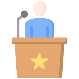 Public speaking icon