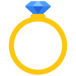 anel de noivado Ícone