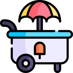 Ice cream cart icon