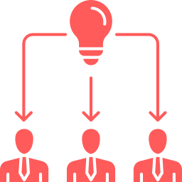 travail en équipe Icône