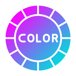 ruota dei colori icona