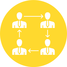 travail en équipe Icône