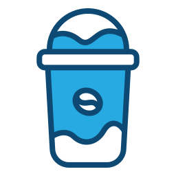 Cold coffee icon