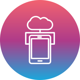 Mobile cloud icon