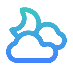 Cloudy night icon