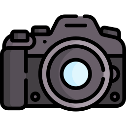 cámara réflex digital icono